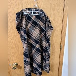 Flannel Skirt Plaid Coldwater Creek Plus Sized